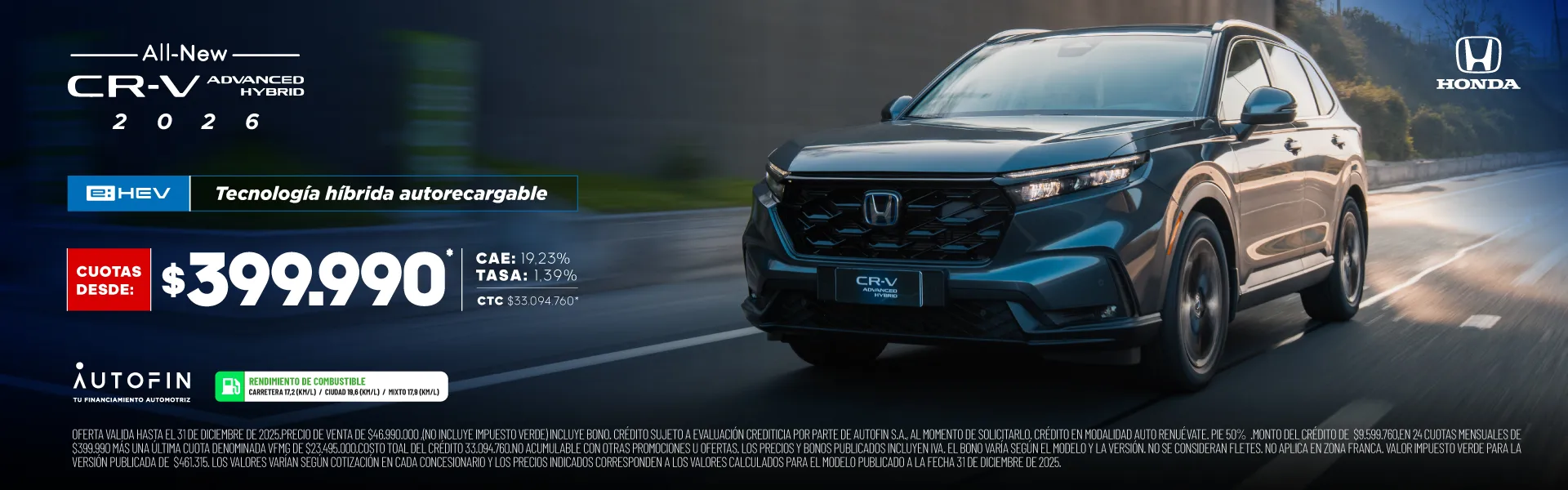 CR-V HIBRIDO PROMO DICIEMBRE
