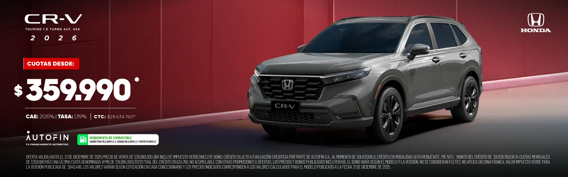 CR-V PROMO DICIEMBRE