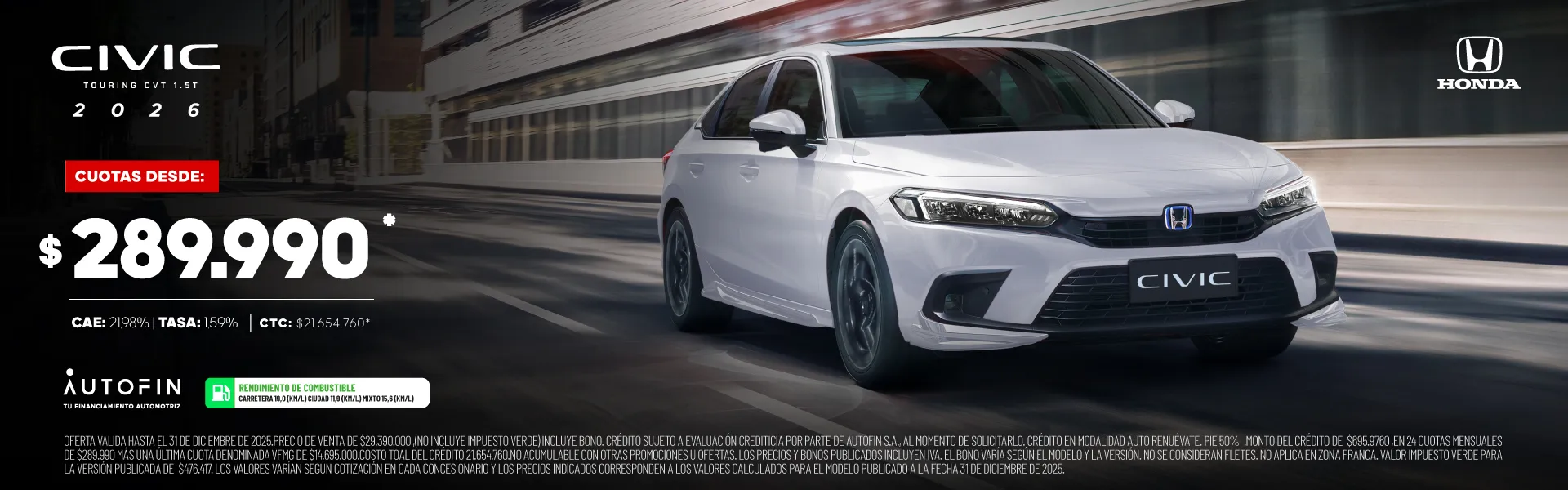 CIVIC PROMO DICIEMBRE