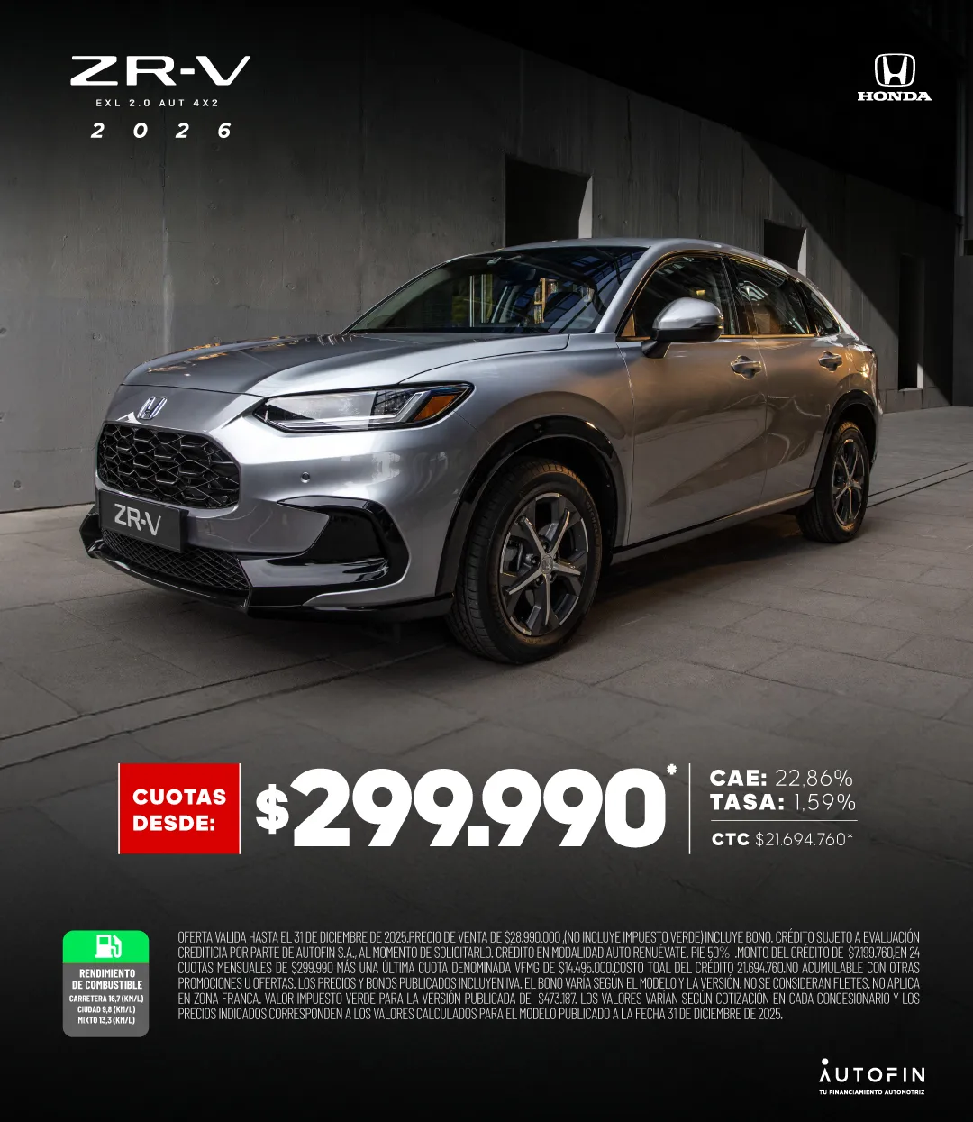 ZR-V PROMO DICIEMBRE