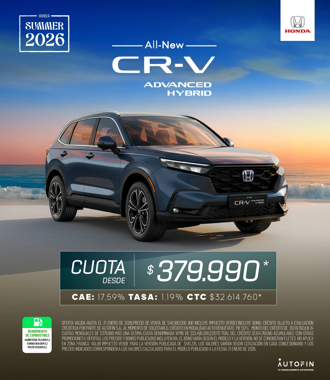Banner CRV ADVANCED HYBRID 2026