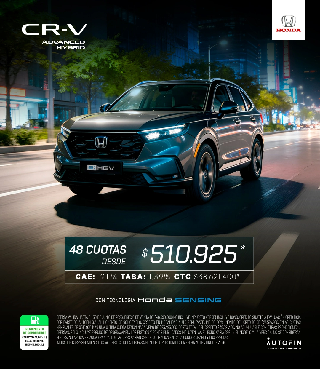 Banner CR-V Advanced Hybrid 2026