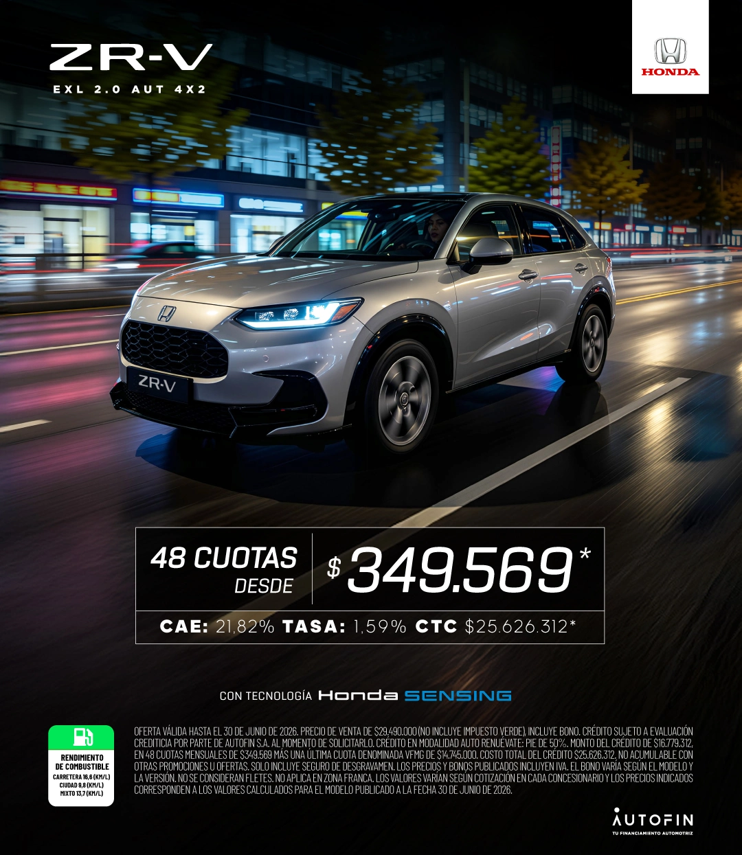 Banner ZR-V 2026